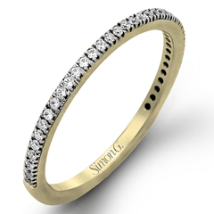 Wedding Band in 18k Gold with Diamonds PR108 WHITE 18K BAND