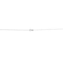 White Gold Polished Double Extendable Cable Necklace