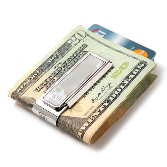 MClip Mother of Pearl White Money Clip MP-PRP-WHMP